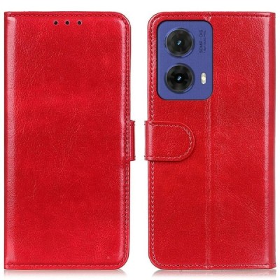 Motorola Moto G85 5G (S50 Neo 5G) Binfen открываемый красный кожаный чехол - книжка | Vacins.lv