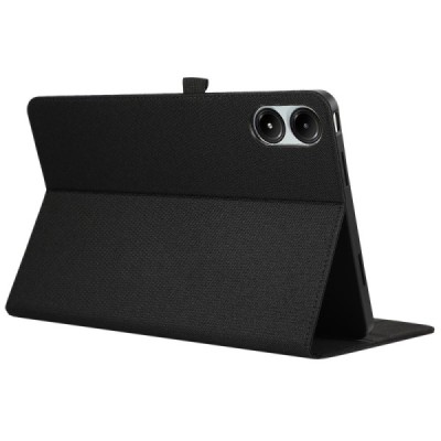 Xiaomi Redmi Pad Pro atvēramais melns tekstila maciņš - maks ar vietu, kur ielikt stylus | Vacins.lv