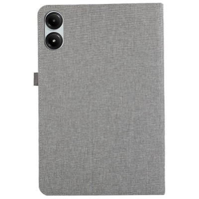Xiaomi Redmi Pad Pro серый текстильный чехол - книжка с местом для стилуса | Vacins.lv