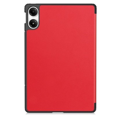 Xiaomi Redmi Pad Pro красный кожаный чехол-книжка (складной) | Vacins.lv