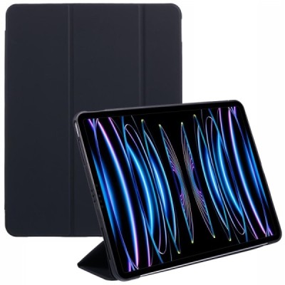 Классический силиконовый чехол-книжка - черный (iPad Air 13 2024 / 2025 / 2026 / iPad Pro 12.9" 2022 / 2021 / 2020)