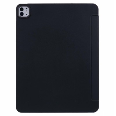 Классический силиконовый чехол-книжка - черный (iPad Air 13 2024 / 2025 / 2026 / iPad Pro 12.9" 2022 / 2021 / 2020)