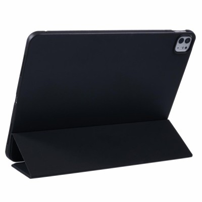 Классический силиконовый чехол-книжка - черный (iPad Air 13 2024 / 2025 / 2026 / iPad Pro 12.9" 2022 / 2021 / 2020)
