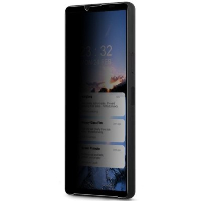 Sony Xperia 10 VI "Imak" 9H Tempered Glass повышенная конфиденциальность, черная защитное стекло для экрана с полным покрытием 0