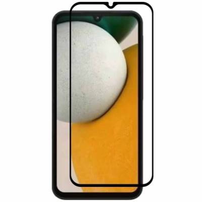 Samsung Galaxy A15 "Rurihai" Tempered Glass melns ekrāna aizsargstikls 2.5D | Vacins.lv