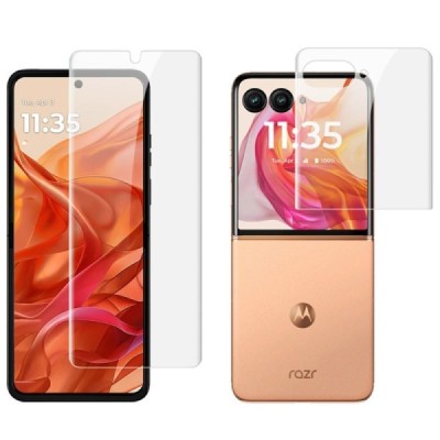 Motorola Razr 50 Ultra 5G (Razr+ 2024) "IMAK" Hydrogel aizsargplēves ekrānam (pilnīgi aizsedzama) - dzidras | Vacins.lv