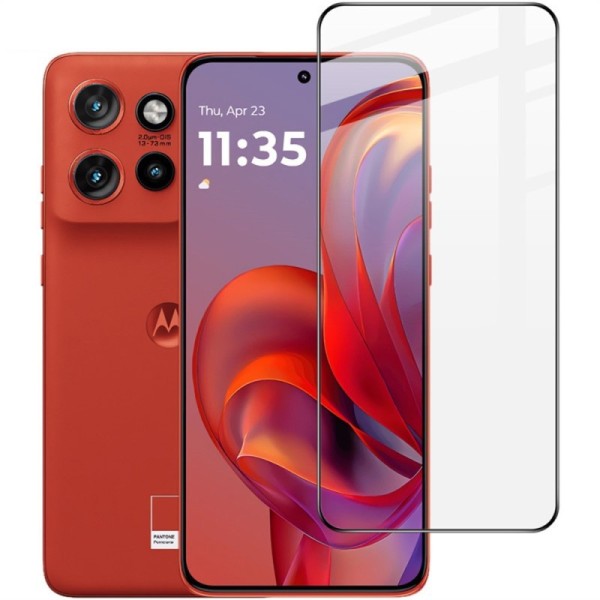 "Imak" pilnīgi aizsedzams ekrāna aizsargstikls - melns (Motorola Edge 60 Neo / Edge 50 Neo / Moto S50 / ThinkPhone 25)