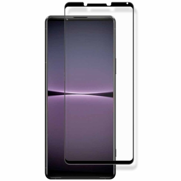 "AMORUS" Tempered Glass pilnīgi aizsedzams ekrāna aizsargstikls 0.2 mm - melns (Xperia 1 IV)