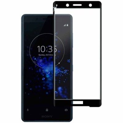 Sony Xperia XZ2 Compact "Mofi" Tempered Glass melns ekrāna aizsargstikls | Vacins.lv