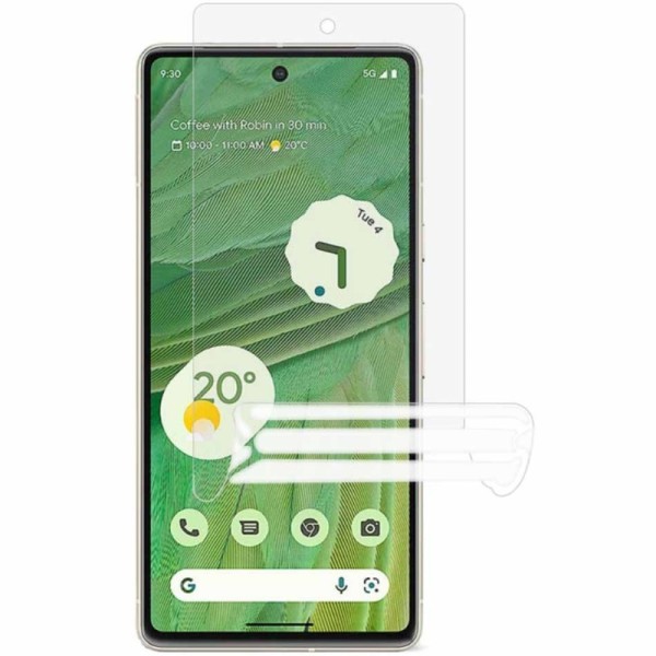 "JUNLI" (TPU) ekrāna aizsargplēve (pilnīgi aizsedzama) - dzidra (Pixel 8)