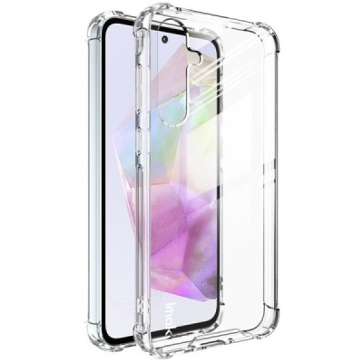 Samsung Galaxy A35 "Imak" pastiprinātas aizsardzības cieta silikona (TPU) dzidrs (caurspīdīgs) vāciņš | Vacins.lv