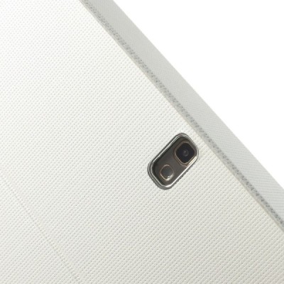 Samsung Galaxy Tab S 10.5 (T805, T800) atverčiamas baltas odinis dėklas / Priedai.lt