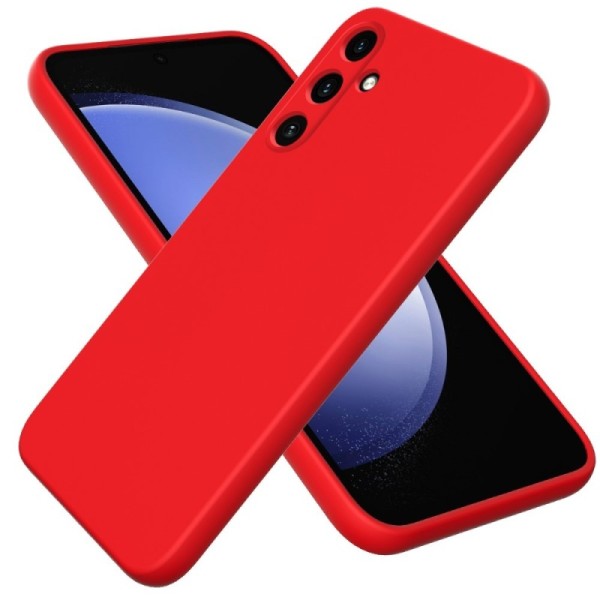 "Shell" cieta silikona (TPU) apvalks - sarkans (Galaxy A15)