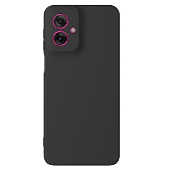 "Shell" твердый силиконовый (TPU) чехол - чёрный (Motorola Moto G55 5G)