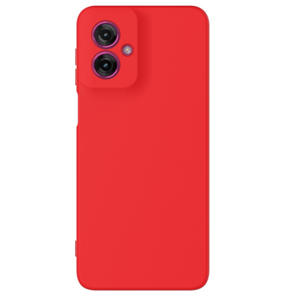 "Shell" cieta silikona (TPU) apvalks - sarkans (Motorola Moto G55 5G)