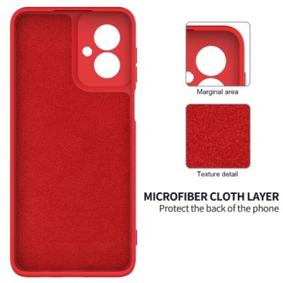 Motorola Moto G55 5G "Shell" cieta silikona (TPU) apvalks - sarkans | vacins.lv