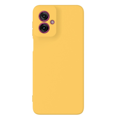 Motorola Moto G55 5G "Shell" твердый (TPU) силиконовый чехол - жёлтый | Vacins.lv