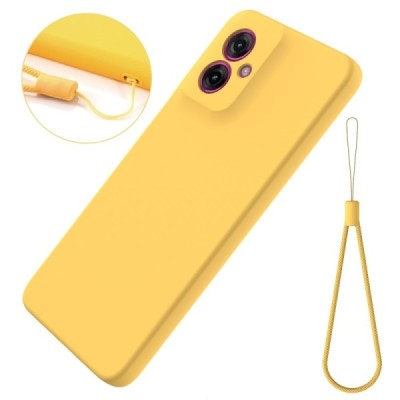 Motorola Moto G55 5G "Shell" твердый (TPU) силиконовый чехол - жёлтый | Vacins.lv