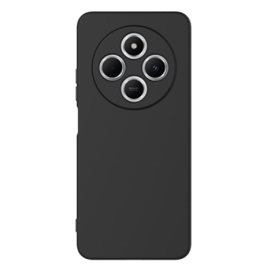 Xiaomi Redmi 14C, 14R, A4, Poco C75 4G "Shell" твердый (TPU) силиконовый чехол - чёрный | Vacins.lv