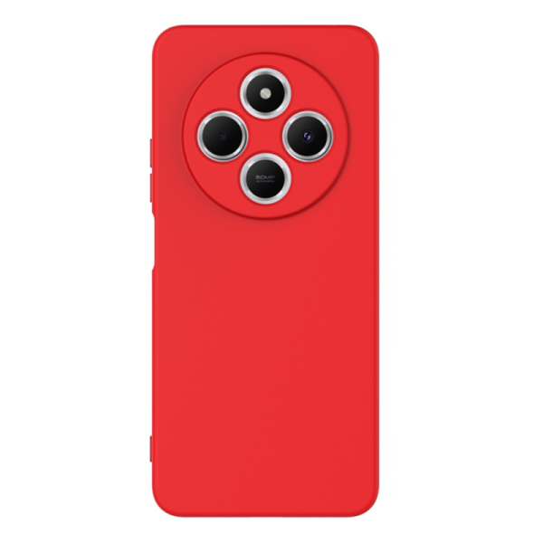 "Shell" твердый силиконовый (TPU) чехол - красный (Redmi 14C 4G / 14R 5G / A4 5G / Poco C75 4G)