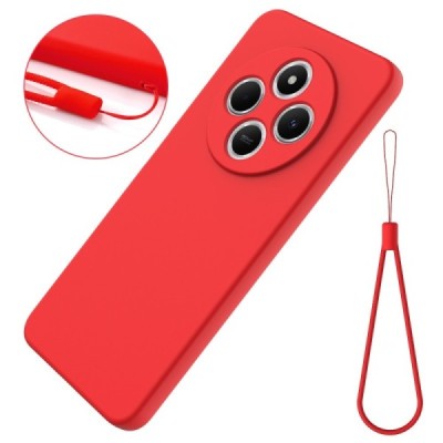 Xiaomi Redmi 14C, 14R, A4, Poco C75 4G "Shell" твердый (TPU) силиконовый чехол - красный | Vacins.lv