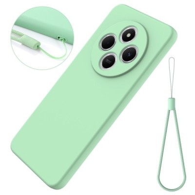 Xiaomi Redmi 14C, 14R, A4, Poco C75 4G "Shell" cieta silikona (TPU) apvalks - zaļš | vacins.lv