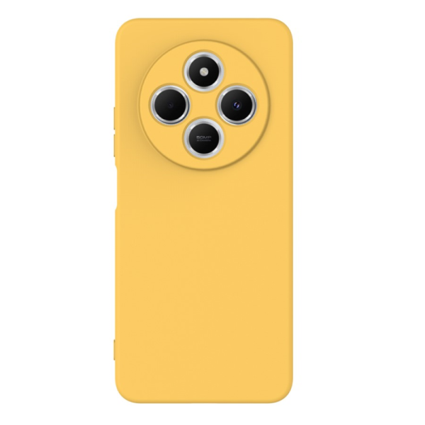 "Shell" твердый силиконовый (TPU) чехол - жёлтый (Redmi 14C 4G / 14R 5G / A4 5G / Poco C75 4G)