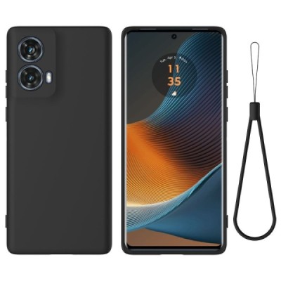 Motorola Moto G85 5G (S50 Neo 5G) "Shell" cieta silikona (TPU) apvalks - melns | vacins.lv
