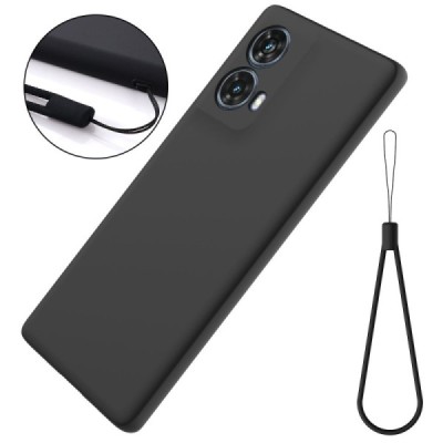Motorola Moto G85 5G (S50 Neo 5G) "Shell" cieta silikona (TPU) apvalks - melns | vacins.lv