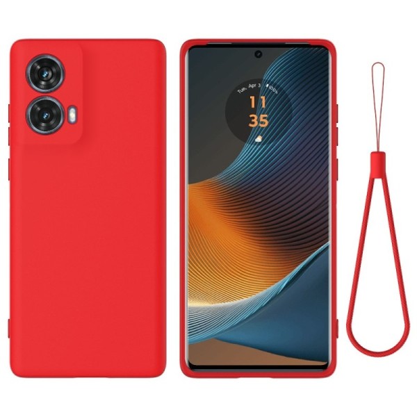 "Shell" твердый силиконовый (TPU) чехол - красный (Motorola Moto G85 5G / S50 Neo 5G)
