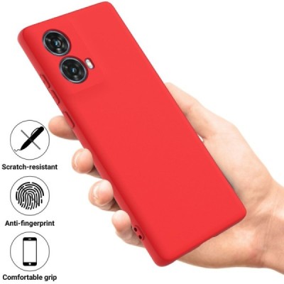 Motorola Moto G85 5G (S50 Neo 5G) "Shell" твердый (TPU) силиконовый чехол - красный | Vacins.lv