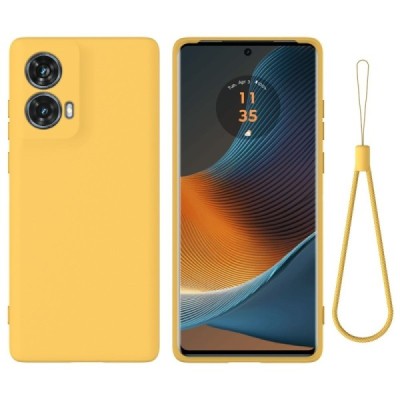 Motorola Moto G85 5G (S50 Neo 5G) "Shell" твердый (TPU) силиконовый чехол - жёлтый | Vacins.lv