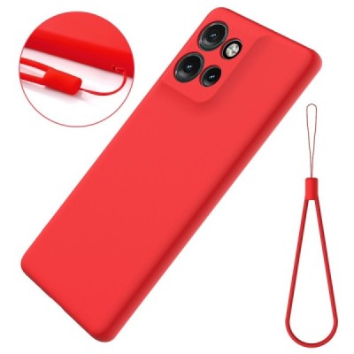 "Shell" твердый силиконовый (TPU) чехол - красный (Motorola Edge 60 Neo / Edge 50 Neo / Moto S50 / ThinkPhone 25)