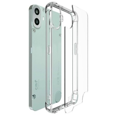 CMF Phone 1 "Imak" pastiprinātas aizsardzības cieta silikona (TPU) dzidrs (caurspīdīgs) vāciņš | Vacins.lv