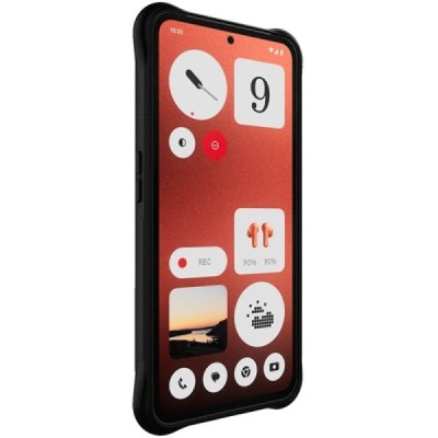 Nothing CMF Phone 1 "Imak" усиленный твердый силиконовый матовый чехол TPU - чёрный | Vacins.lv