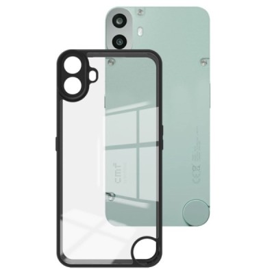 Nothing CMF Phone 1 "Imak" твердый силиконовый (TPU) прозрачный (с черной рамкой) чехол | Vacins.lv