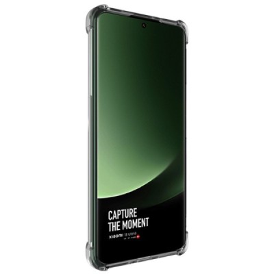 Xiaomi 13 Ultra "Imak" усиленный твердый силиконовый TPU прозрачный, серый чехол | Vacins.lv