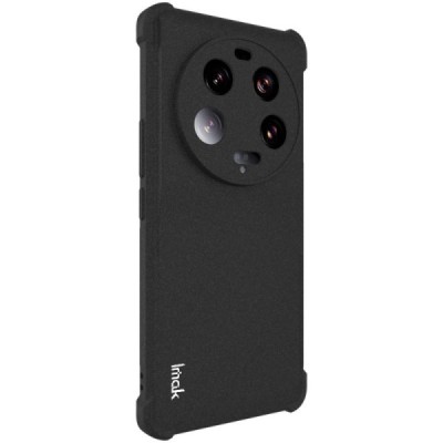 Xiaomi 13 Ultra "Imak" усиленный твердый силиконовый матовый чехол TPU - чёрный | Vacins.lv