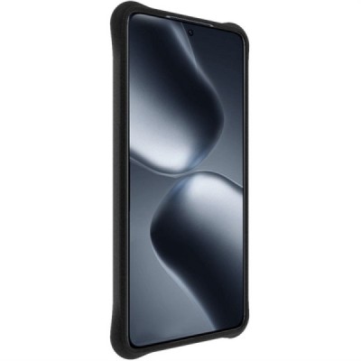 Xiaomi 14T Pro "Imak" pastiprinātas aizsardzības cieta silikona matēta (TPU) melns vāciņš | Vacins.lv