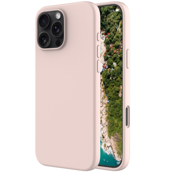 "Shell" твердый силиконовый (TPU) чехол - розовый (iPhone 16 Pro)