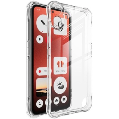 CMF Phone 1 "Imak" pastiprinātas aizsardzības cieta silikona (TPU) airbag dzidrs (caurspīdīgs) vāciņš | Vacins.lv