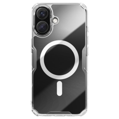Apple iPhone 16 Plus "Nillkin" Nature TPU Pro Magnetic MagSafe dzidrs, caurspīdīgs cieta silikona apvalks | vacins.lv