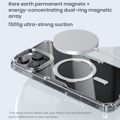 "Nillkin" Nature TPU Pro Magnetic MagSafe Apple iPhone 16 Pro Max прозрачный твердый силиконовый чехол | Vacins.lv