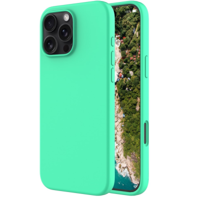 Apple iPhone 16 Pro "Shell" твердый (TPU) силиконовый зелёный чехол | Vacins.lv