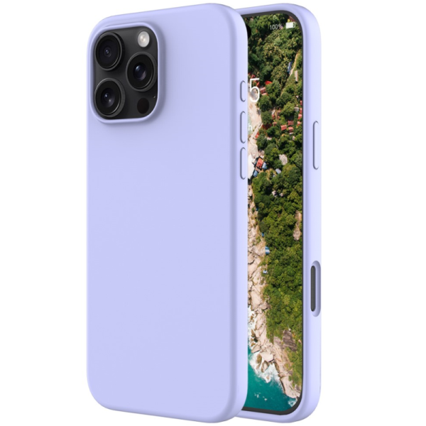 "Shell" твердый силиконовый (TPU) чехол - фиолетовый (iPhone 16 Pro)