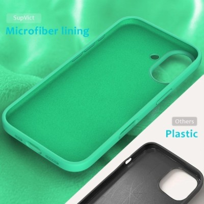 Apple iPhone 16 "Shell" cieta silikona (TPU) zaļš apvalks | vacins.lv