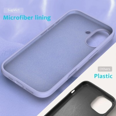 Apple iPhone 16 "Shell" твердый (TPU) силиконовый фиолетовый чехол | Vacins.lv
