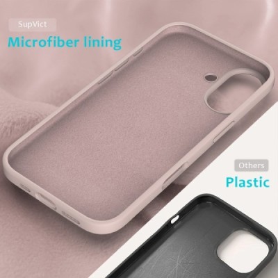 Apple iPhone 16 "Shell" cieta silikona (TPU) rozā apvalks | vacins.lv