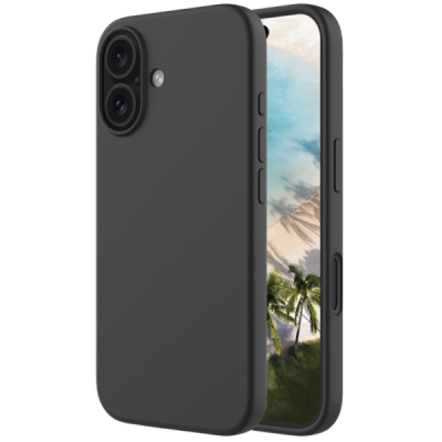 Apple iPhone 16 Plus "Shell" cieta silikona (TPU) apvalks - melns | vacins.lv