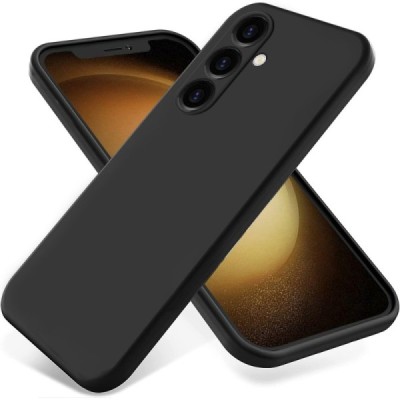 Samsung Galaxy S24 FE "Shell" твердый (TPU) силиконовый чехол - чёрный | Vacins.lv